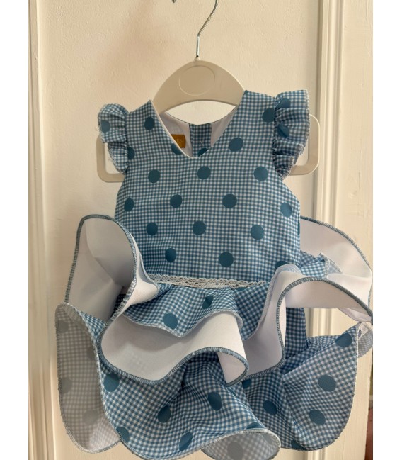 flamenca bebe vichy lunares