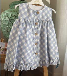 vestido azules azafatas empolvados