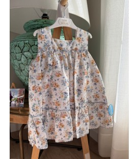 vestido flores azafata