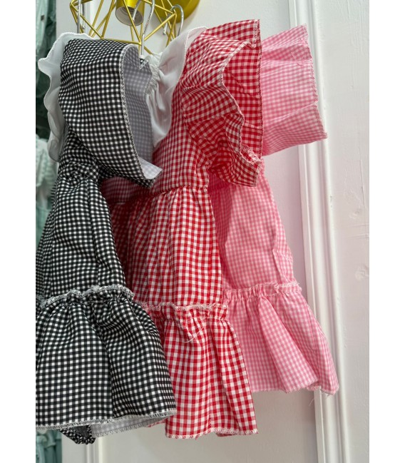 vestido con cubrepañal