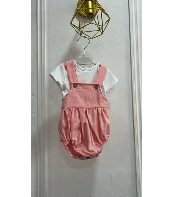 Camiseta con peto coral