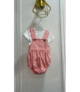 Camiseta con peto coral