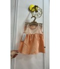 Vestido raya naranja