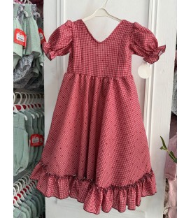 Vestido canastero Burdeos