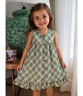 VESTIDO CUADROS VERDES