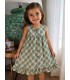 VESTIDO CUADROS VERDES