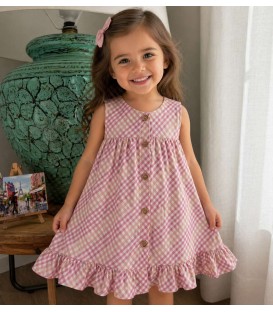 VESTIDOS CUADROS MALVA