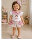 Conjunto FALDA algodón niña BAILARINA,, SIN MOÑA DEL PELO,,