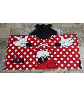 Poncho Minnie lunares con orejitas