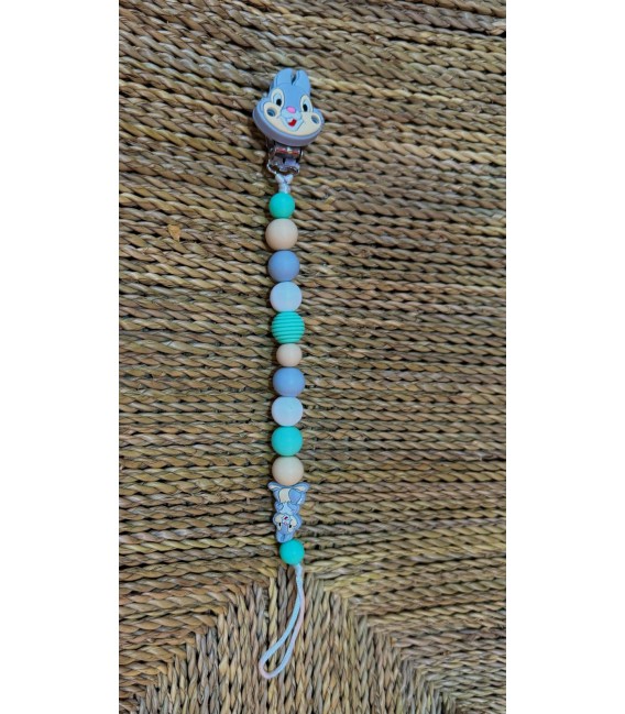 Cadena Conejito Celeste