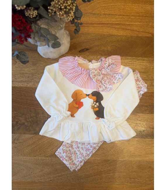 conjunto mayas perros salchichas