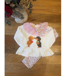 conjunto mayas perros salchichas