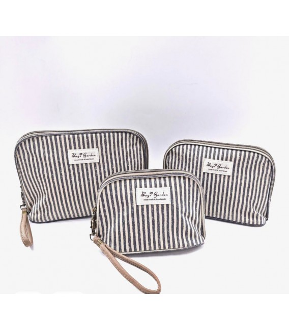 Pack de 3 neceser rayas