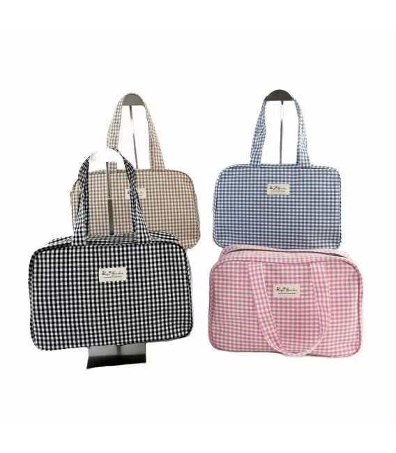 bolso cuadrado vichy