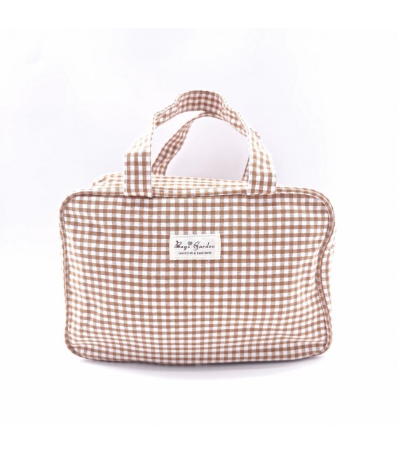 bolso cuadrado vichy