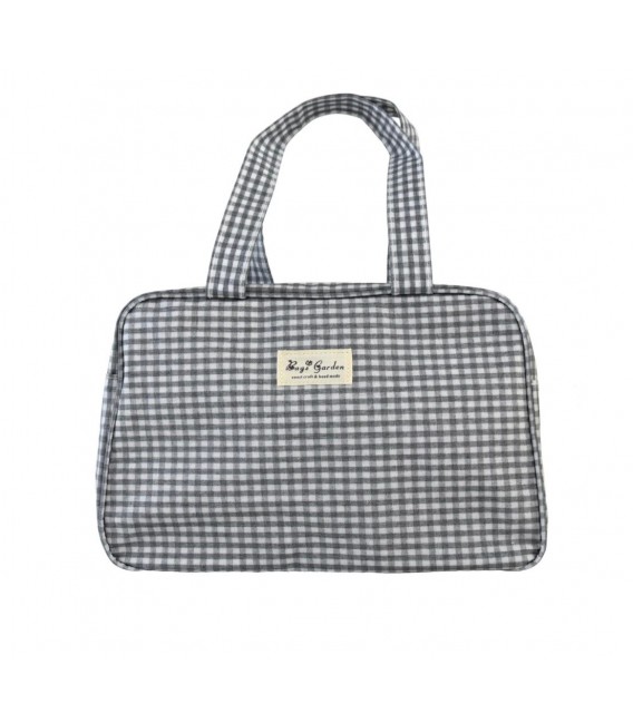 bolso cuadrado vichy