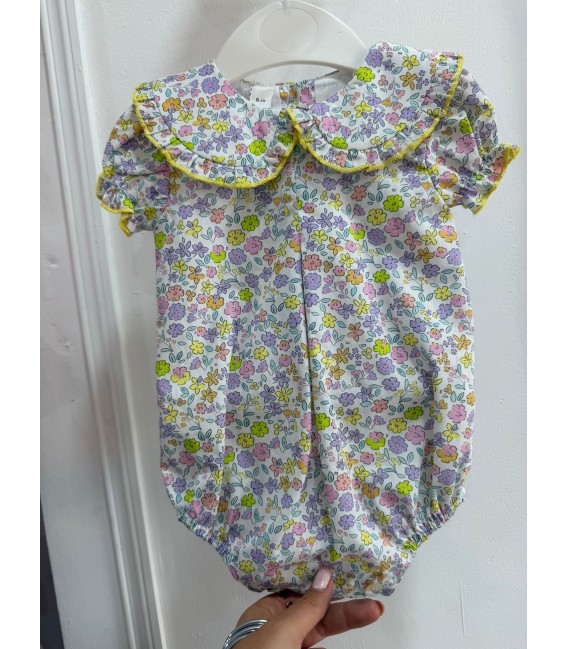 pelele cuellos floral malva