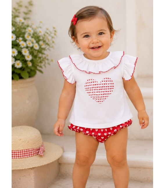 Conjunto baño corazón