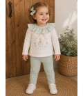 CONJUNTO LEGUINS VERDE HADA CONEJITA
