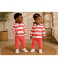 CONJUNTO CHANDAL RAYAS CORAL