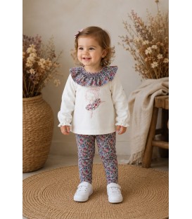 Conjunto mayas flores bailarina