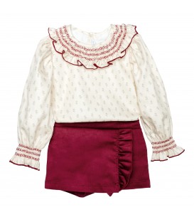 Conjunto falda pantalón cangas