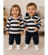 conjunto chandal rayas marino