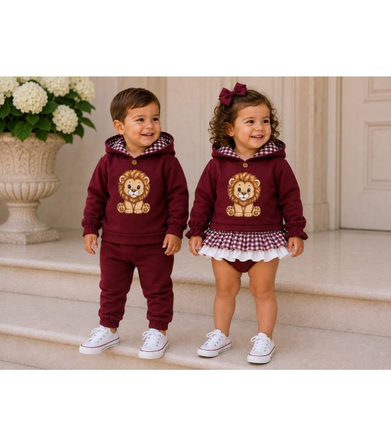 CONJUNTO BURDEOS LEON