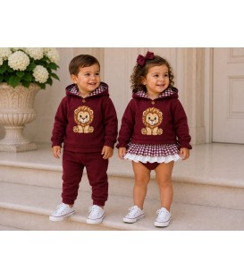 CONJUNTO BURDEOS LEON