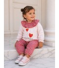 CONJUNTO CUADRO VICHY ROJO