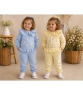 CONJUNTOS VICHY CELESTE/AMARILLO