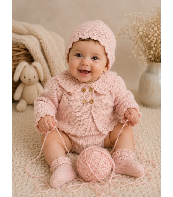 conjunto tres piezas rosa