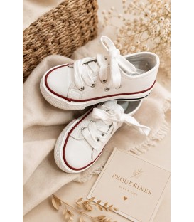 Convers Blanca con Cordones