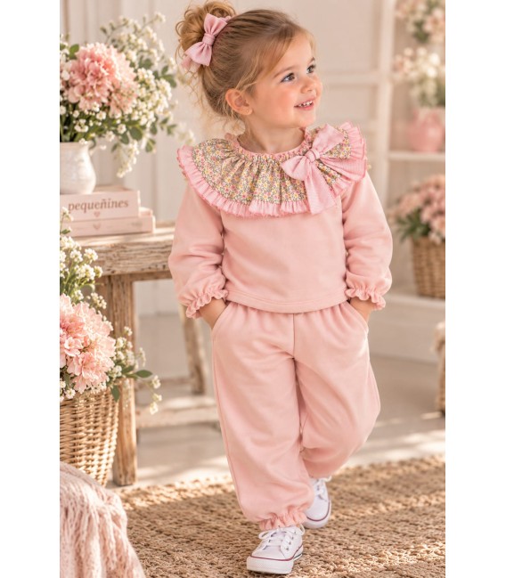 Chandal rosa bebe Bello