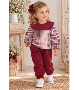 Chandal burdeos precioso