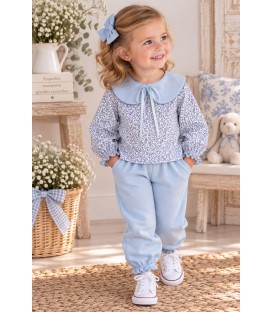 Chandal flor celeste