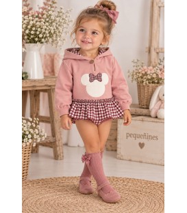 conjunto Disney moña vichy