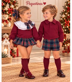 conjunto burdeo lazo