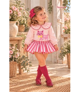 conjunto gato rosa chicle