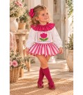 conjunto tulipán rosa chicle
