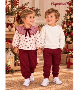 conjunto guindas cuadro vichy
