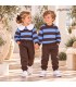 chandal chocolate y azul