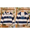 sudadera raya azul du kids